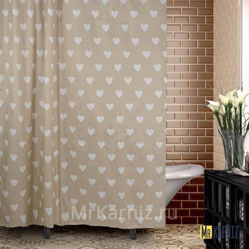 Штора для ванной Hearts Штора для ванной Hearts