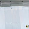 Штора для ванной Двухслойная Органза белая фото 3